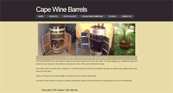 Desktop Screenshot of capewinebarrels.co.za