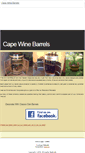 Mobile Screenshot of capewinebarrels.co.za